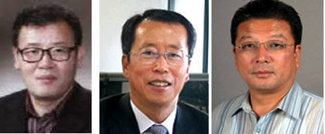 한천수 경제복지국장, 정명기 환경정책국장, 김재군 맑은물환경사업단장